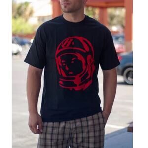 Billionaire Boys Club BBC Astronaut Red Helment Black Tshirt Men's Size S